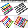 Customized  Polyester Event Wristbands with Locking Bead