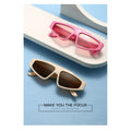 Retro Trendy Concave Shape Sunglasses