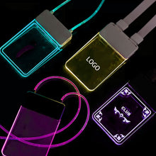Custom Acrylic Light-Up LED Badge Necklace