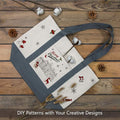 Heavy-Duty Large Canvas Tote Bag with Zipper