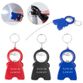 Multi-Functional Tape Measure Keychain With Opener&Led Light