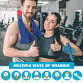 Microfiber Ice Towel With Carrying Pouch And Carabiner Clip