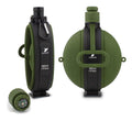 19.8OZ Outdoor Foldable Silicone Water Bottle With Compass