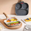 3-Hole Non-Scalding Handle Egg Burger Pan