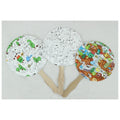 Paper Fan With Wooden Handle