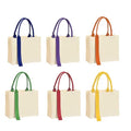 Canvas Bag With Ribbon Design