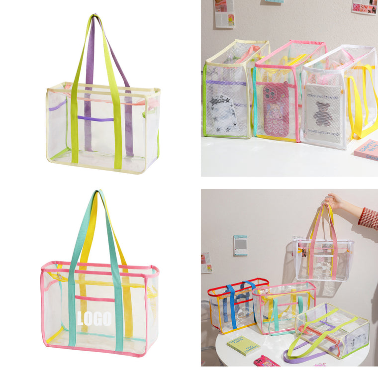 Waterproof PVC Clear Beach Tote Bag