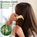Bamboo Anti-Static Comb With Handle