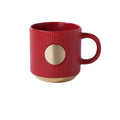Vertical Patterned Gold Bottomed Mug