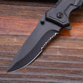 Tactical Folding Knife With Belt Cutter