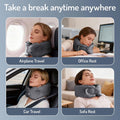Ultra Light 2 In 1 Self Pump U Shaped Neck Pillow