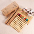 Eco-Friendly Bamboo Toothbrushes, 10-Pack, Soft Bristles