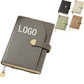 Magnetic Clasp Thickened Leather Notebook