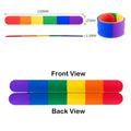 Rainbow Silicone Slap Wristband