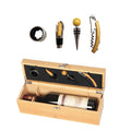 Bamboo Wood Wine Box Kits With Wine Tools And Accessories