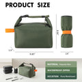 Foldable Oxford Cloth Insulated Lunch Bag With Zipper Closure