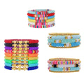 Letter Soft Clay Bracelets