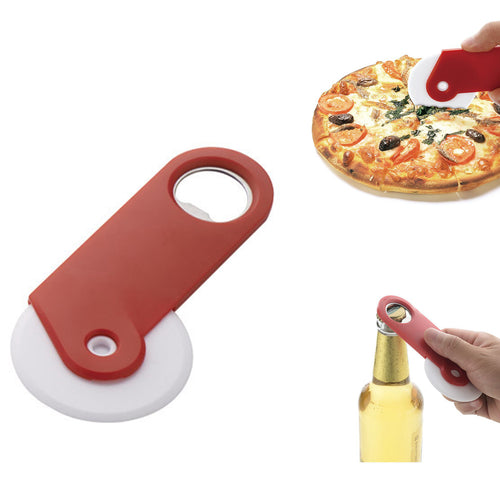 2 In 1 Pizza Roller Cutter & Bottle Opener