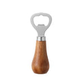 Stainless Steel Bottle Opener With Wooden Handle