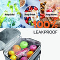 10L Insulated Lunch Cooler Bag with Pockets & Shoulder Strap