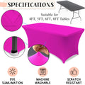 Full Color Custom 6Ft Stretch Tablecloth