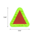 Reflective Triangle Riding Yield Symbol