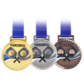 Custom Metal Pickleball Medal With Lanyard Moq 10