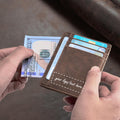 Simple Leather Slim Wallet Card Holder