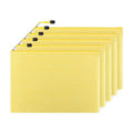 A4 Zipper Transparent Grid Style File Bag