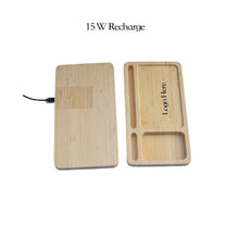 15W Wood Phone Wireless Charging Station