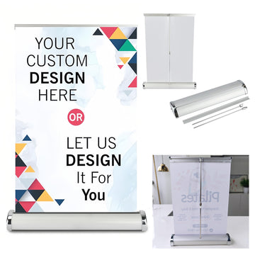 A3 Single Sided Table Top Retractable Banner Display