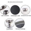 8 Oz Leather Wrap Flask Gift Set With 2 Cups & 1 Funnel