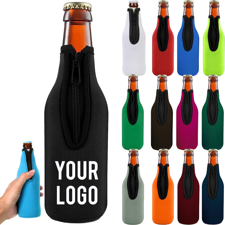 Beer Bottle Sleeves with Zipper