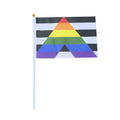 Hand Waving Colorful Flag