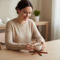 Natural Tree Trivet Set