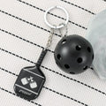 Creative Metal Pickleball Keychain