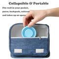 6oz Foldable Silicone Travel Camping Cup with Lid