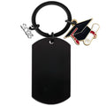 Graduation Keychain With Dog Tag Pendant
