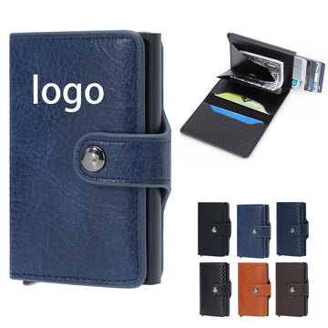 PU RFID-Blocking Auto Pop-up Wallet