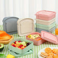 Wheat Straw Toast Shape Lunch Boxes