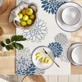 Decor Tablecloth Full Color Imprint Linen Table Runner