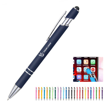 2-In-1 Metal Stylus Retractable Ballpoint Pen
