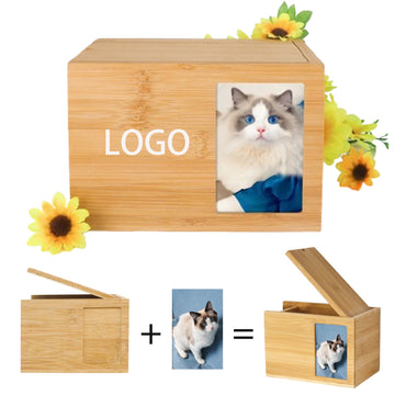 Wooden Bamboo Pet Memorial Urn For Pet/ Pet Urn