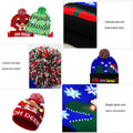 Christmas LED Light-up Knitted Beanie Hat Winter Cap