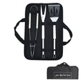3 Piece Stainless Steel Grill Tool Set With Storage Bag
