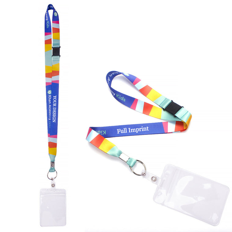 Economy Lanyard With Vinyl Id Holder