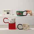 11.5oz Novelty Cute Big Handle Ceramic Coffee Mug