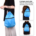 Cinch Bag Sackpack With Zipper For School Yoga Sport Gym