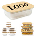 Glass Container With Bamboo Lid