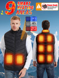 Electric Heated Vest with 3 Heat Levels 9 Heating Zones